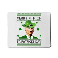 Merry 4th Of St Patrick's Day Funny Joe Biden Mousepad