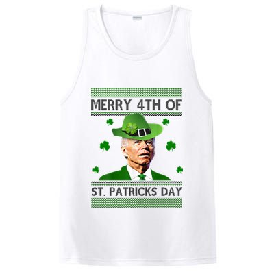 Merry 4th Of St Patrick's Day Funny Joe Biden PosiCharge Competitor Tank