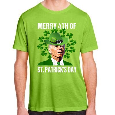 Merry 4th Of St PatrickS Day Joe Biden Leprechaun Hat Funny Cute Gift Adult ChromaSoft Performance T-Shirt