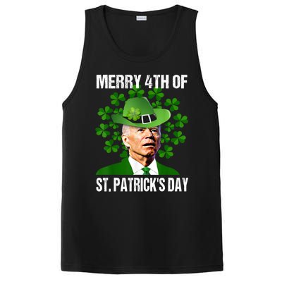 Merry 4th Of St PatrickS Day Joe Biden Leprechaun Hat Funny Cute Gift PosiCharge Competitor Tank