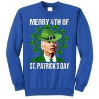 Merry 4th Of St PatrickS Day Joe Biden Leprechaun Hat Funny Cute Gift Sweatshirt