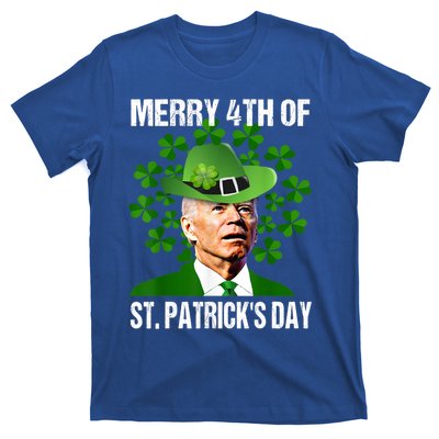 Merry 4th Of St PatrickS Day Joe Biden Leprechaun Hat Funny Cute Gift T-Shirt