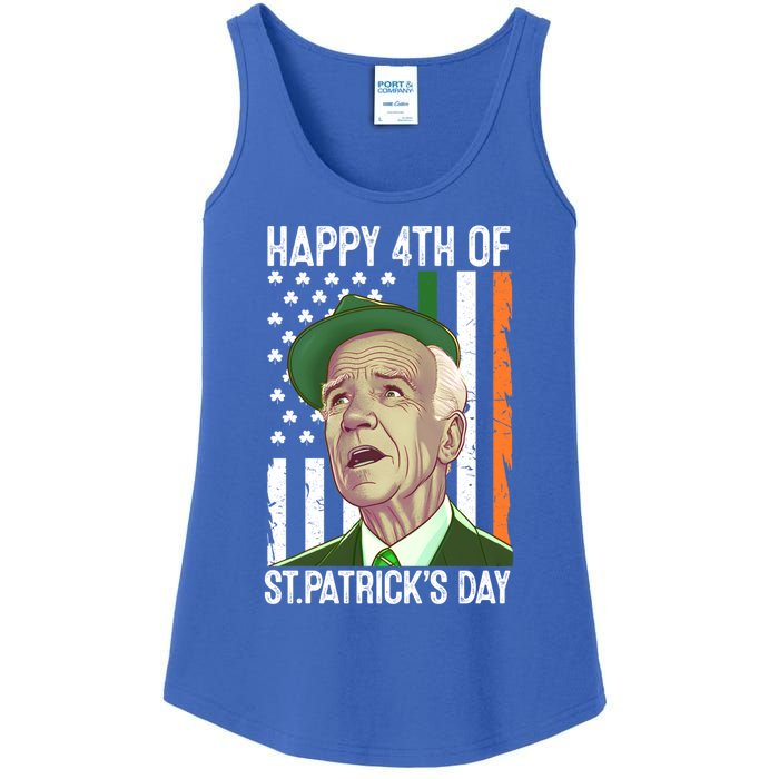 Merry 4th Of St PatrickS Day Joe Biden Leprechaun Hat Gift Ladies Essential Tank