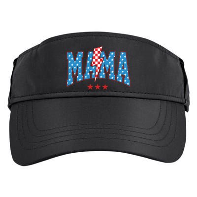 Mama 4th Of July Usa Festive Adult Drive Performance Visor