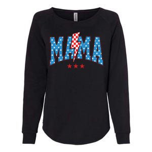 Mama 4th Of July Usa Festive Womens California Wash Sweatshirt