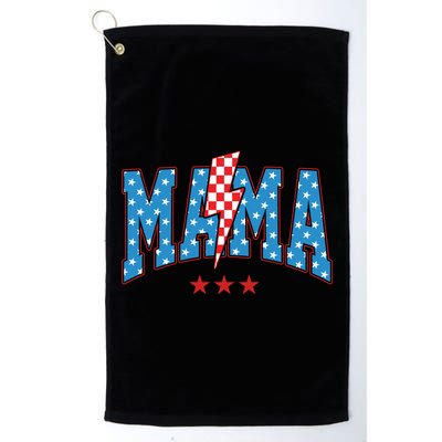 Mama 4th Of July Usa Festive Golf Towel