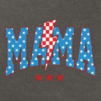 Mama 4th Of July Usa Festive Cotton Canvas Backpack
