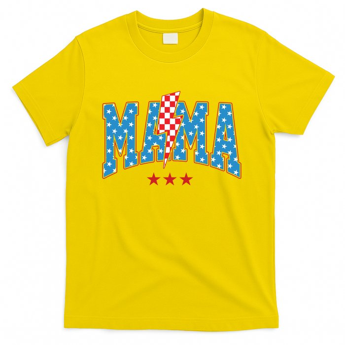 Mama 4th Of July Usa Festive T-Shirt