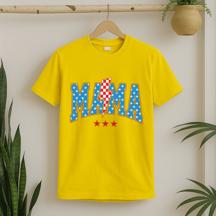 Mama 4th Of July Usa Festive T-Shirt