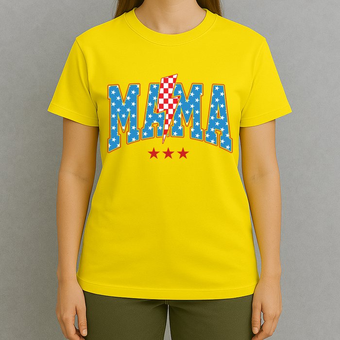 Mama 4th Of July Usa Festive T-Shirt