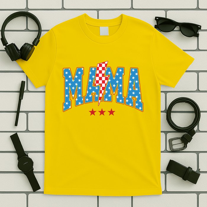 Mama 4th Of July Usa Festive T-Shirt