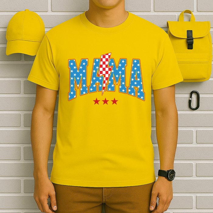 Mama 4th Of July Usa Festive T-Shirt