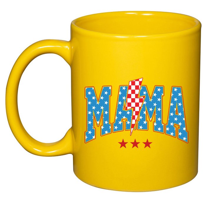 Mama 4th Of July Usa Festive 11oz C Handle Ceramic Mug