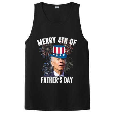 Merry 4th Of Father's Day Joe Biden Funny Gift For Dad PosiCharge Competitor Tank