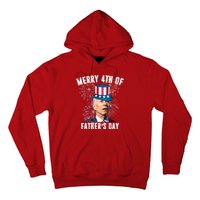 Merry 4th Of Father's Day Joe Biden Funny Gift For Dad Hoodie