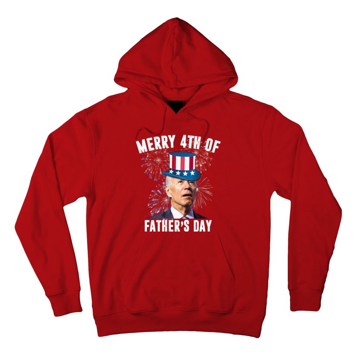 Merry 4th Of Father's Day Joe Biden Funny Gift For Dad Hoodie