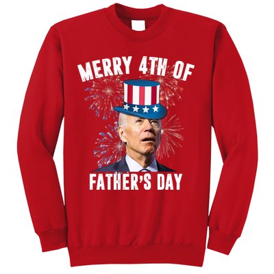 Merry 4th Of Father's Day Joe Biden Funny Gift For Dad Sweatshirt