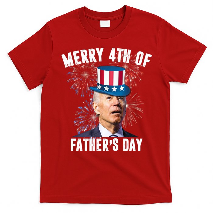Merry 4th Of Father's Day Joe Biden Funny Gift For Dad T-Shirt