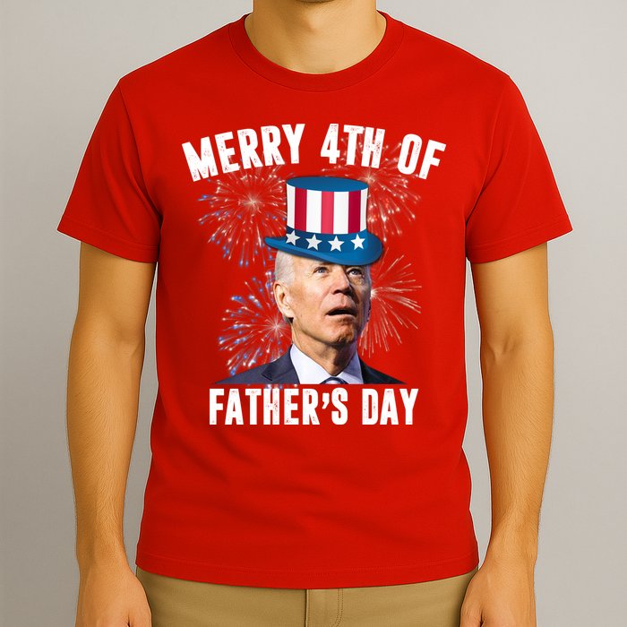 Merry 4th Of Father's Day Joe Biden Funny Gift For Dad T-Shirt