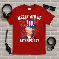 Merry 4th Of Father's Day Joe Biden Funny Gift For Dad T-Shirt