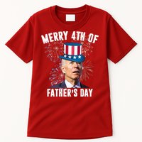 Merry 4th Of Father's Day Joe Biden Funny Gift For Dad Tall T-Shirt