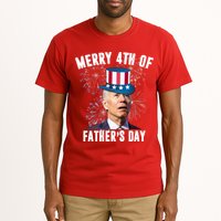 Merry 4th Of Father's Day Joe Biden Funny Gift For Dad Tall T-Shirt