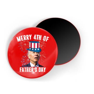 Merry 4th Of Father's Day Joe Biden Funny Gift For Dad Magnet
