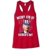 Merry 4th Of Father's Day Joe Biden Funny Gift For Dad Womens Tank Top