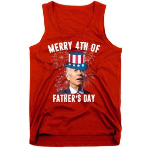 Merry 4th Of Father's Day Joe Biden Funny Gift For Dad Tank Top