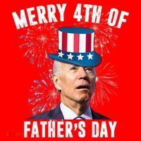 Merry 4th Of Father's Day Joe Biden Funny Gift For Dad Visor
