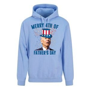 Merry 4th Of Father's Day Joe Biden Funny Gift For Dad Unisex Surf Hoodie