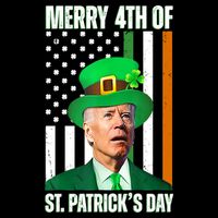 Merry 4th Of St Patricks Day Joe Biden Funny Holiday Backpack