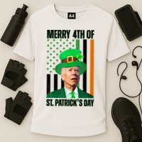 Merry 4th Of St Patricks Day Joe Biden Funny Holiday Cooling Performance Crew T-Shirt