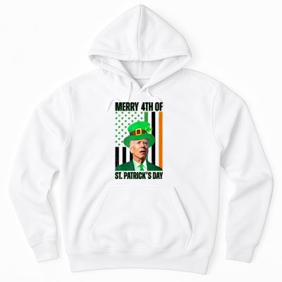 Merry 4th Of St Patricks Day Joe Biden Funny Holiday Hoodie