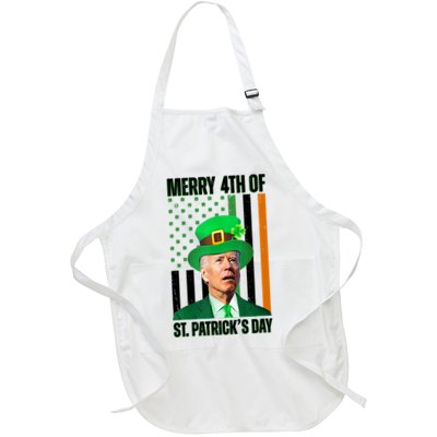 Merry 4th Of St Patricks Day Joe Biden Funny Holiday Apron
