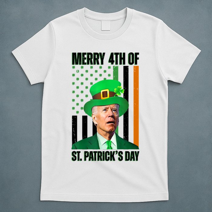 Merry 4th Of St Patricks Day Joe Biden Funny Holiday T-Shirt