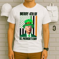 Merry 4th Of St Patricks Day Joe Biden Funny Holiday T-Shirt