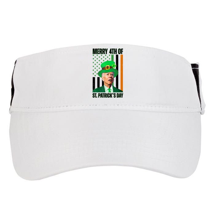 Merry 4th Of St Patricks Day Joe Biden Funny Holiday Adult Drive Performance Visor