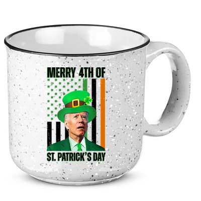 Merry 4th Of St Patricks Day Joe Biden Funny Holiday 15oz Campfire Ceramic Mug