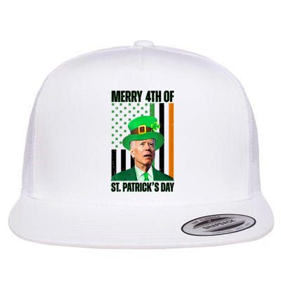Merry 4th Of St Patricks Day Joe Biden Funny Holiday Flatbill Hat