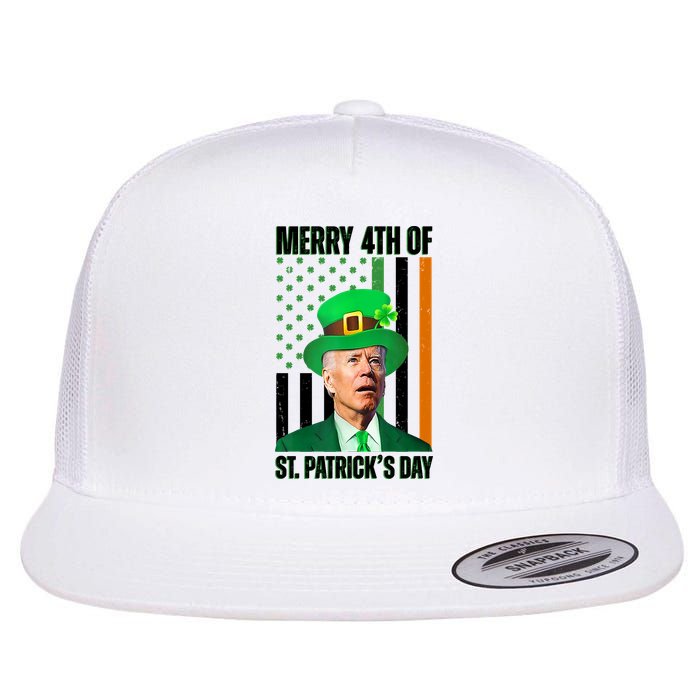Merry 4th Of St Patricks Day Joe Biden Funny Holiday Flatbill Hat