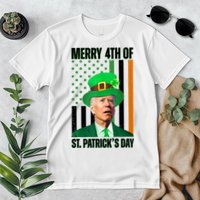 Merry 4th Of St Patricks Day Joe Biden Funny Holiday Premium T-Shirt
