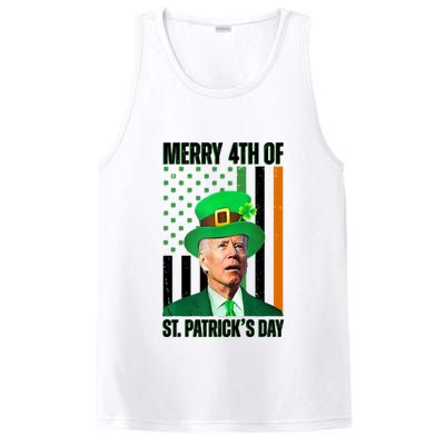 Merry 4th Of St Patricks Day Joe Biden Funny Holiday PosiCharge Competitor Tank