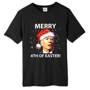 Merry 4th Of Easter Funny Joe Biden Christmas Ugly Sweater Tall Fusion ChromaSoft Performance T-Shirt