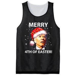 Merry 4th Of Easter Funny Joe Biden Christmas Ugly Sweater Mesh Reversible Basketball Jersey Tank