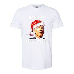 Merry 4th Of Easter Funny Joe Biden Christmas Ugly Sweater Softstyle CVC T-Shirt