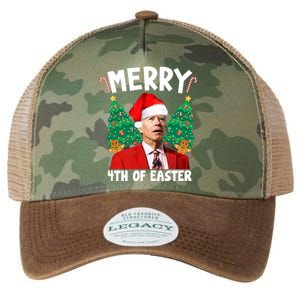 Merry 4th Of Easter Funny Joe Biden Holiday Legacy Tie Dye Trucker Hat