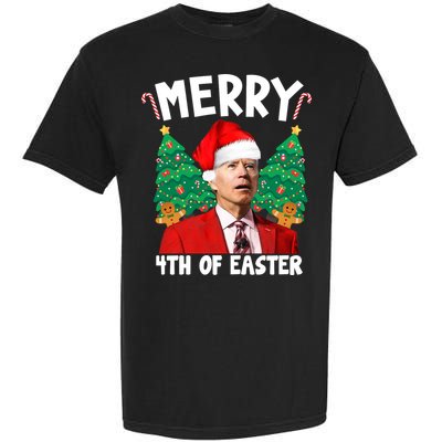 Merry 4th Of Easter Funny Joe Biden Holiday Garment-Dyed Heavyweight T-Shirt