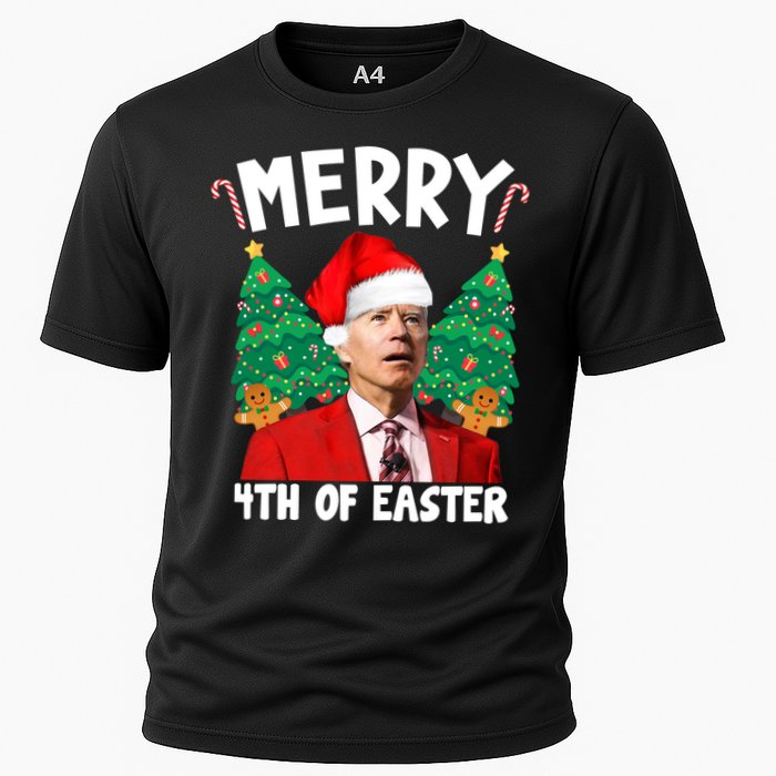 Merry 4th Of Easter Funny Joe Biden Holiday Cooling Performance Crew T-Shirt