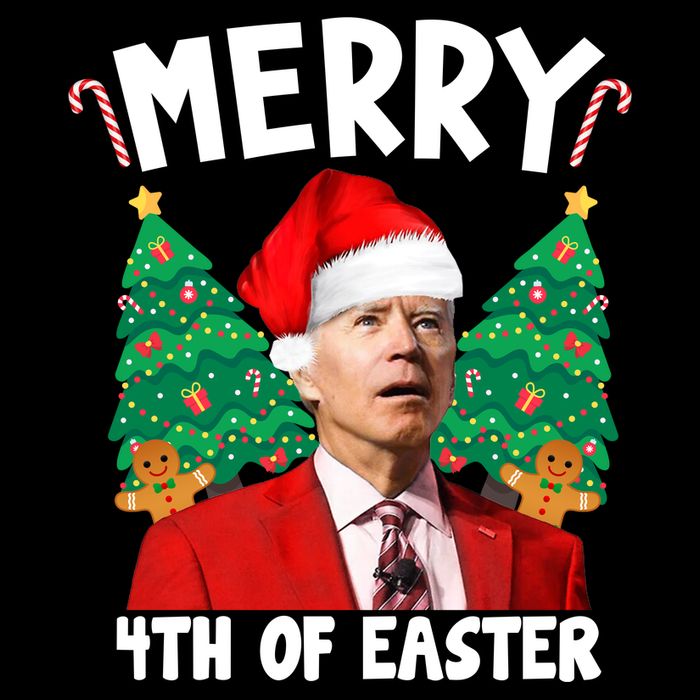 Merry 4th Of Easter Funny Joe Biden Holiday Cooling Performance Crew T-Shirt